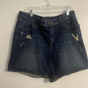 Boutique+ 5 pocket Distressed Boyfriend Denim jeans, size 16W